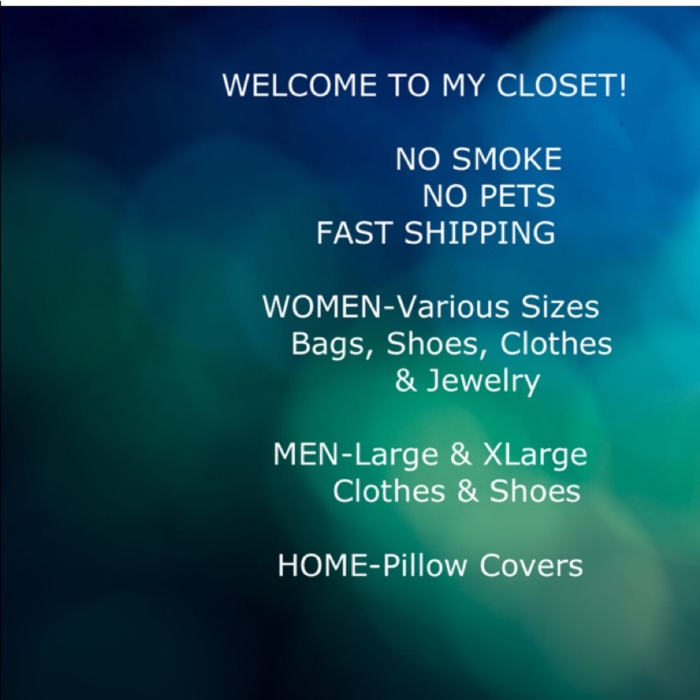 No smoking, no pets, sale, bags, petites